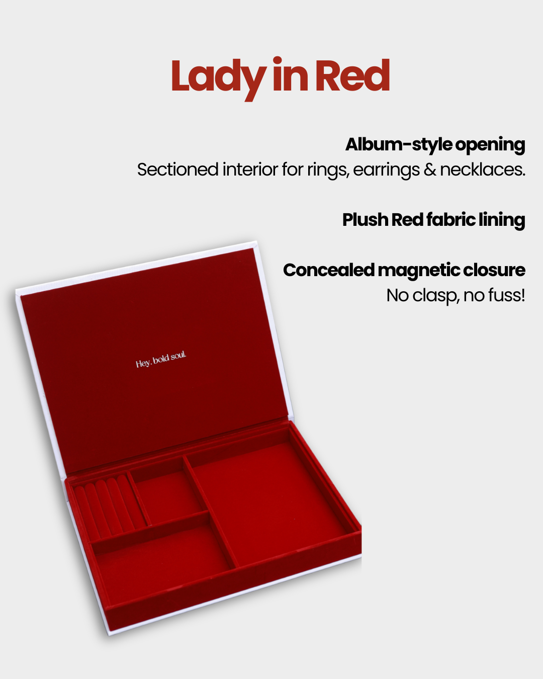 Lady in Red Signature Jewellery Box